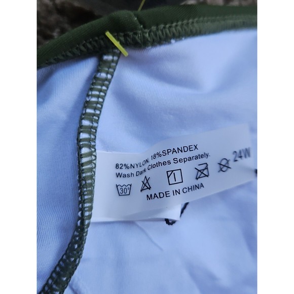 Aqua Eve One Piece Swimsuit Leopard Print Women’s Size 24W Padded Ruched NWT - Picture 9 of 11